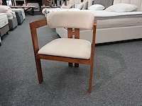 Design armstoel cognac pu-leder – set van 8 - afbeelding 6 van  9