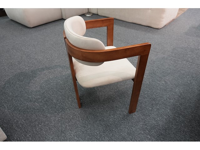 Design armstoel cognac pu-leder – set van 8 - afbeelding 7 van  9