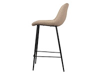 Design barkruk beige chenille (4x) - afbeelding 4 van  6