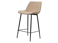 Design barkruk beige chenille (4x) - afbeelding 1 van  5