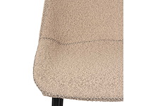Design barkruk beige chenille (4x) - afbeelding 3 van  6