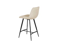Design barkruk beige chenille (4x) - afbeelding 2 van  8