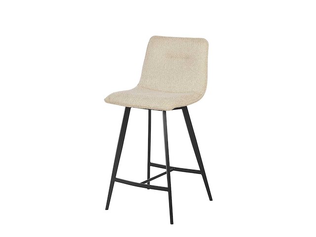 Design barkruk beige chenille (4x) - afbeelding 1 van  8
