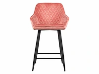Design barkruk roos velvet (4x) - afbeelding 2 van  5