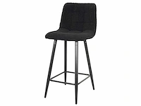Design barkruk zwart teddy (4x) - afbeelding 1 van  4