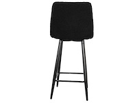 Design barkruk zwart teddy (4x) - afbeelding 3 van  4