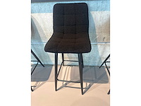 Design barkruk zwart teddy (4x) - afbeelding 4 van  4