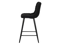 Design barkruk zwart teddy (4x) - afbeelding 1 van  3