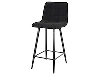 Design barkruk zwart teddy (4x) - afbeelding 1 van  4