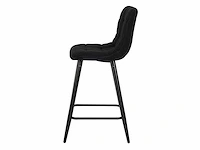 Design barkruk zwart teddy (4x) - afbeelding 2 van  4