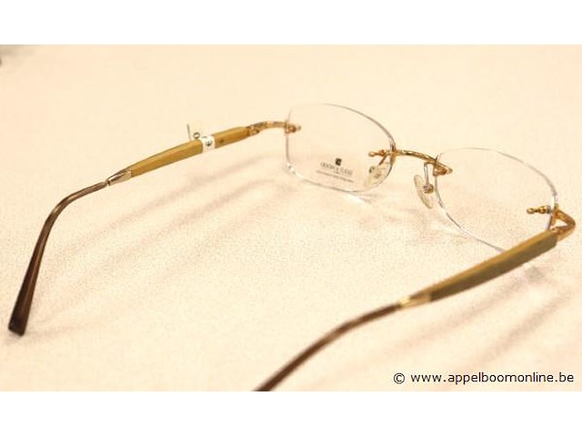 Design brilmontuur gold & wood - afbeelding 3 van  3