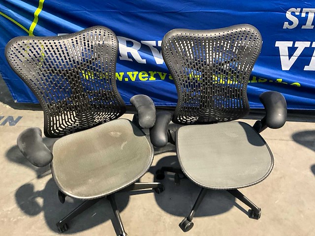 Design bureastoel herman miller mirra 1 (2x) - afbeelding 11 van  12