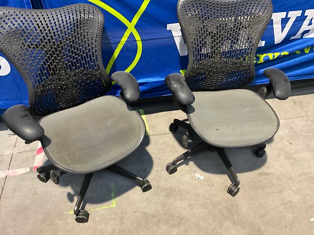 Design bureastoel herman miller mirra 1 (2x) - afbeelding 11 van  12
