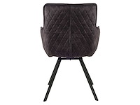 Design chair antraciet velvet (6x) - afbeelding 6 van  9