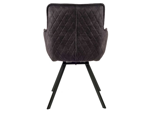 Design chair antraciet velvet (6x) - afbeelding 6 van  9