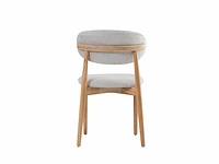 Design chair eikenhout naturel (6x) - afbeelding 5 van  5