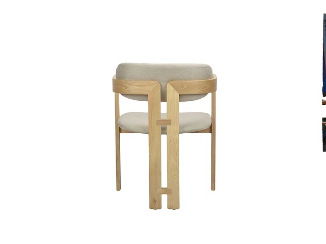 Design chair eikenhout naturel (6x) - afbeelding 3 van  3