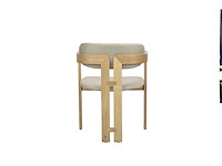 Design chair eikenhout naturel (6x) - afbeelding 3 van  3