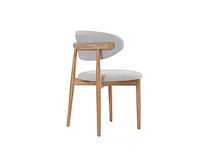 Design chair eikenhout naturel (6x) - afbeelding 4 van  4