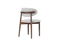 Design chair eikenhout walnut (6x) - afbeelding 2 van  5