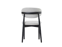 Design chair eikenhout zwart (6x) - afbeelding 4 van  4