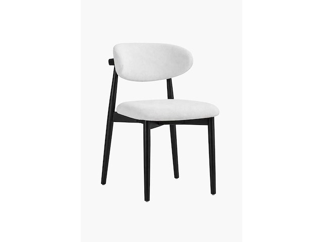 Design chair eikenhout zwart (6x) - afbeelding 1 van  2