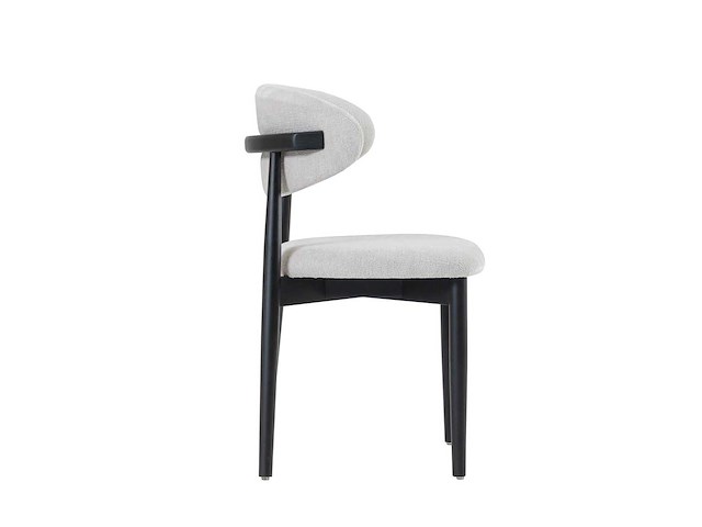 Design chair eikenhout zwart (6x) - afbeelding 3 van  5