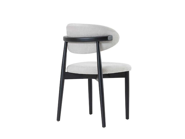 Design chair eikenhout zwart (6x) - afbeelding 4 van  5