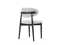 Design chair eikenhout zwart (6x) - afbeelding 4 van  5
