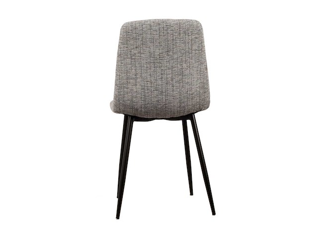 Design chair grijs chenille (6x) - afbeelding 3 van  4