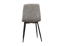 Design chair grijs chenille (8x) - afbeelding 3 van  4