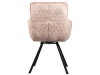 Design chair taupe velvet (6x) - afbeelding 2 van  4
