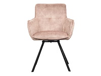 Design chair taupe velvet (6x) - afbeelding 2 van  8