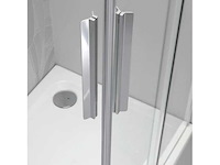 Design douchecabine chroom 140x90 cm – 6 mm veiligheidsglas - afbeelding 2 van  2