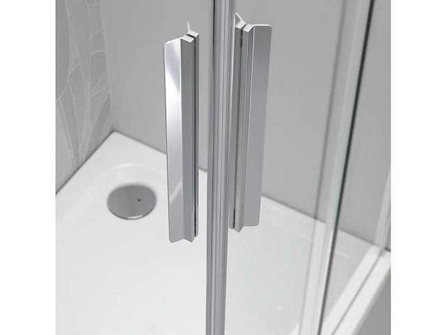 Design douchecabine chroom 140x90 cm – 6 mm veiligheidsglas - afbeelding 2 van  3