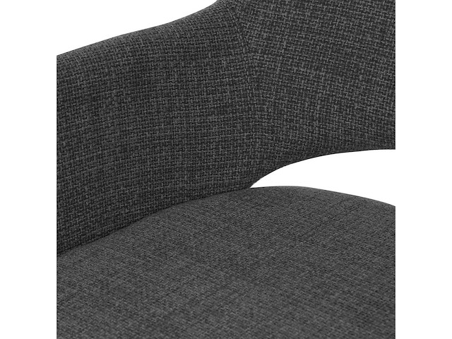Design eetkamerstoel antraciet weave draaibaar (6x) - afbeelding 6 van  6