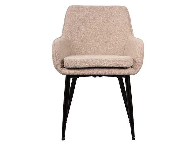 Design eetkamerstoel beige teddy (6x) - afbeelding 2 van  5