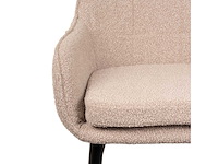 Design eetkamerstoel beige teddy (6x) - afbeelding 3 van  5