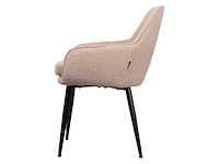Design eetkamerstoel beige teddy (6x) - afbeelding 4 van  5