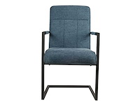 Design eetkamerstoel blauw weave (4x) - afbeelding 4 van  5