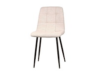 Design eetkamerstoel ecru chenille (8x) - afbeelding 4 van  5