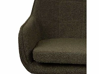 Design eetkamerstoel groen boucle (6x) - afbeelding 3 van  7