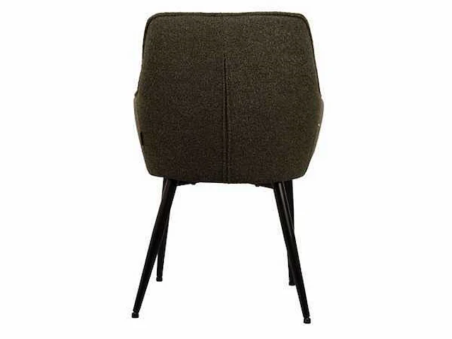 Design eetkamerstoel groen boucle (6x) - afbeelding 5 van  7