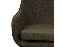 Design eetkamerstoel groen boucle (6x) - afbeelding 3 van  7