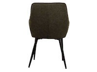 Design eetkamerstoel groen boucle (6x) - afbeelding 3 van  4