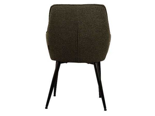 Design eetkamerstoel groen boucle (6x) - afbeelding 3 van  4