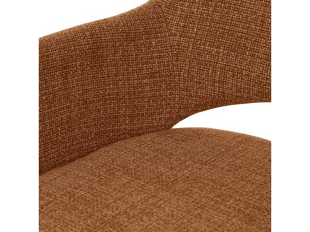 Design eetkamerstoel koper weave draaibaar (4x) - afbeelding 5 van  5