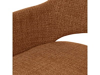 Design eetkamerstoel koper weave draaibaar (4x) - afbeelding 5 van  5