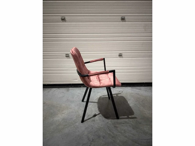 Design eetkamerstoel roos velvet (6x) - afbeelding 2 van  4