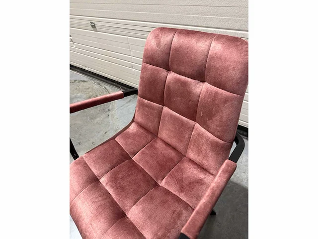 Design eetkamerstoel roos velvet (6x) - afbeelding 1 van  1